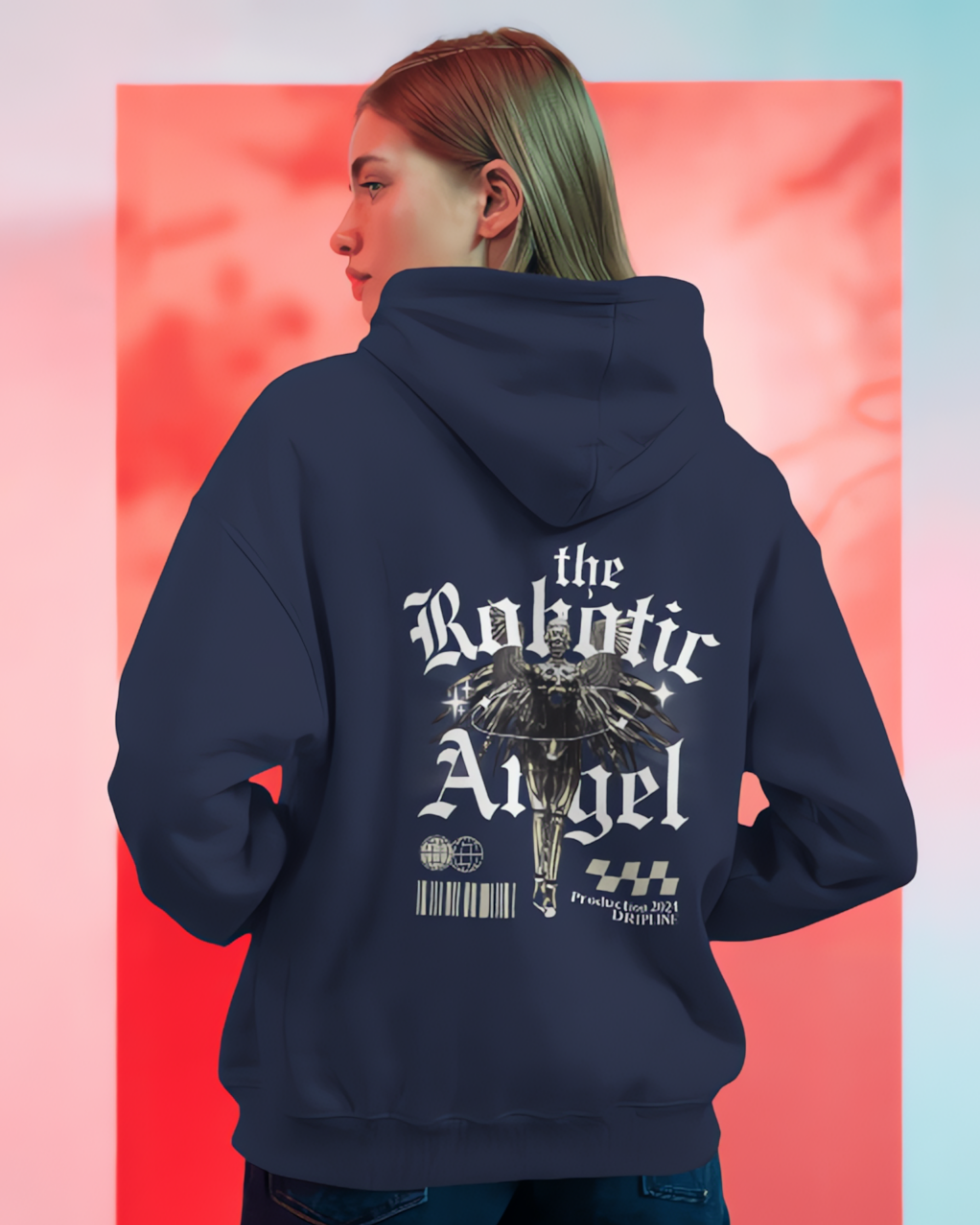 Fallen Machine: Robotic Angel Hoodie